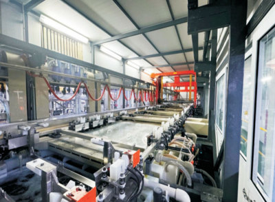 Automatic removal of glue slag + chemical copper equipment